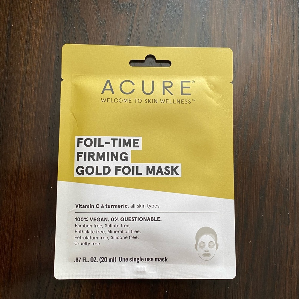 Foil time firming gold foil mask